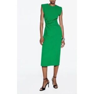 Zara Green Midi Dress